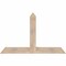 Ekena Millwork Portland Smooth Timber Gable Bracket, Douglas Fir, 60"W x 38"H x 5 1/2"D x 5 1/2"F, 15/12 Pitch GBW060X38X0606POR00SDF - alternate 1